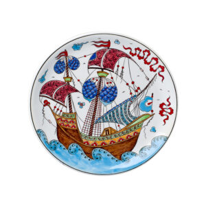 18 cm Tile Plate with Light Kalyon Motifs